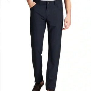 Alberto Ceramica Black Modern Fit Stone Pants 42x32